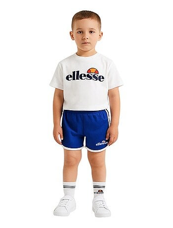 Ellesse - Ensemble 3 pièces T-shirt, short et chaussettes Ellesse Bleu