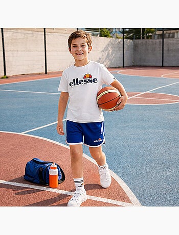 Ellesse - Ensemble 3 pièces t-shirt short et chaussettes enfant à imprimé