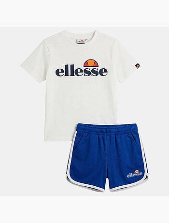 Ellesse - Ensemble 3 pièces t-shirt short et chaussettes enfant à imprimé