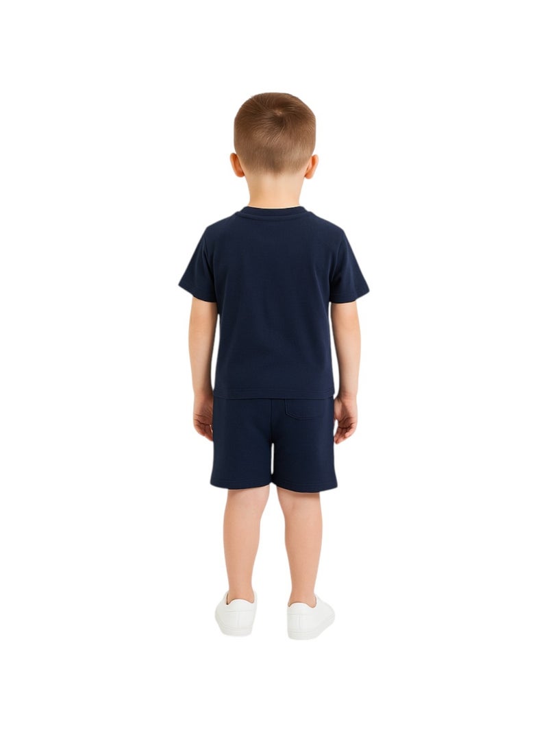 Ellesse - ensemble 3 pièces t-shirt, short et sac imprimés Bleu - Kiabi