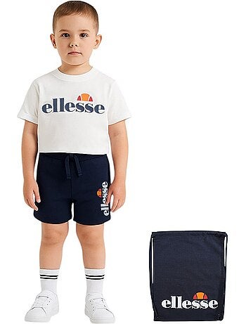 Ellesse - ensemble 3 pièces t-shirt, short et sac imprimés
