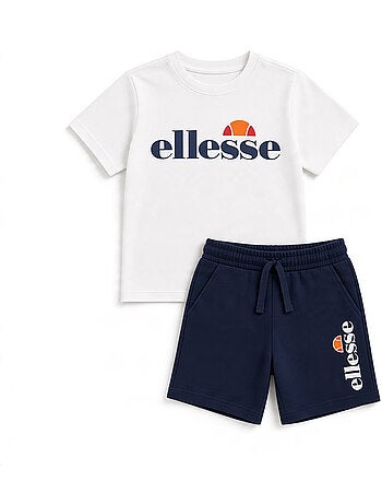 Ellesse - ensemble 3 pièces t-shirt, short et sac imprimés