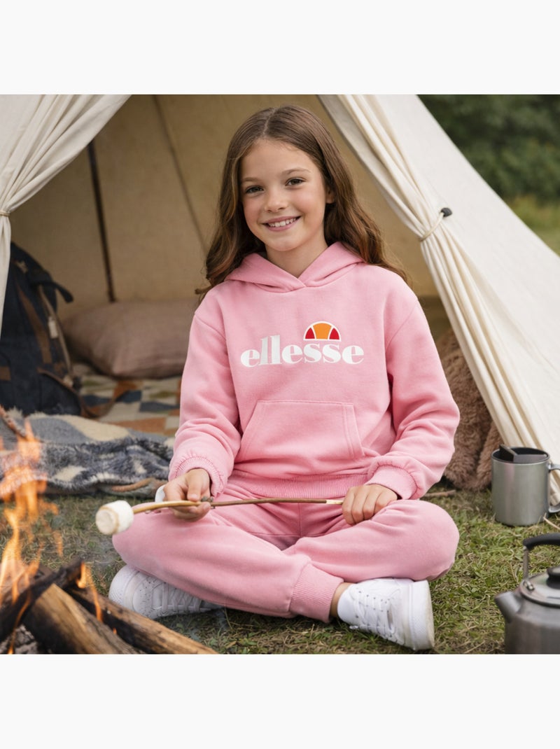 Ellesse - Ensemble Sweat à capuche et pantalon de jogging Fille Rose - Kiabi