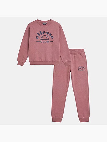 Ellesse - Ensemble sweat capuche et pantalon jogging fille à imprimé