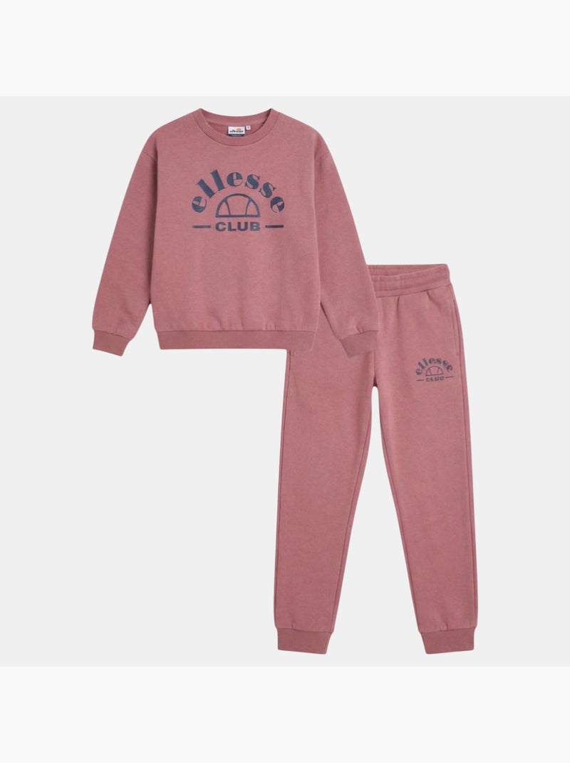Ellesse - Ensemble sweat capuche et pantalon jogging fille à imprimé Rose - Kiabi