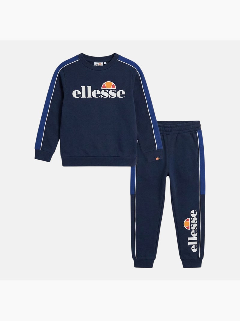 Ellesse - ensemble sweat col zippé et pantalon de jogging Bleu marine - Kiabi