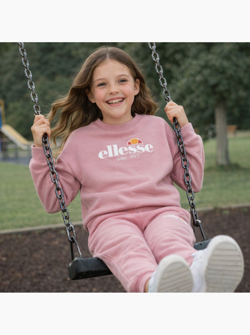 Ellesse - Ensemble sweat et pantalon jogging fille à imprimé Rose - Kiabi