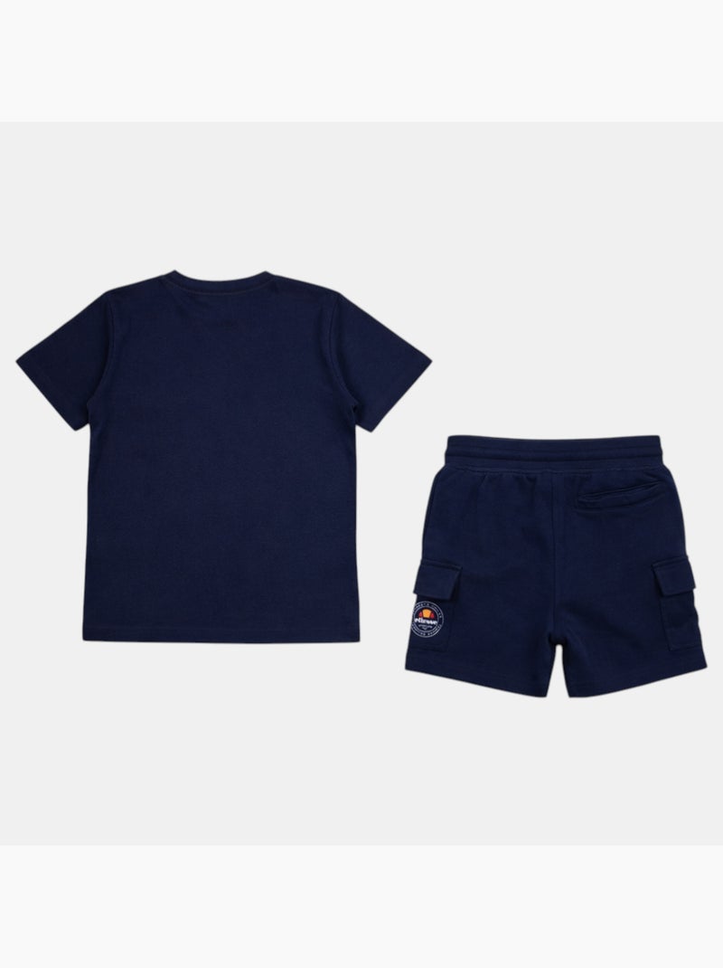 Ellesse - ensemble t-shirt manches courtes et short Bleu marine - Kiabi