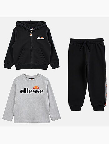 Ellesse - Ensemble t-shirt manches courtes veste capuche et pantalon jogging 3 pièces garçon