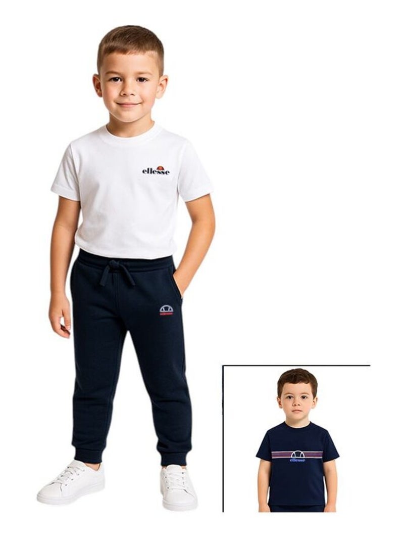 Ellesse - Ensemble ​​T-shirt pantalon Imprimé Ellesse Bleu marine - Kiabi