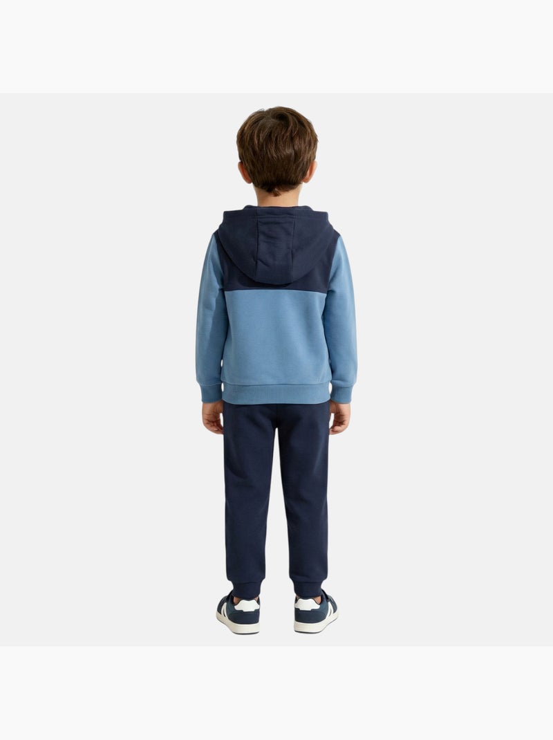 Ellesse - Ensemble t-shirt, veste à capuche et pantalon de jogging 3 pièces Garcon Bleu - Kiabi