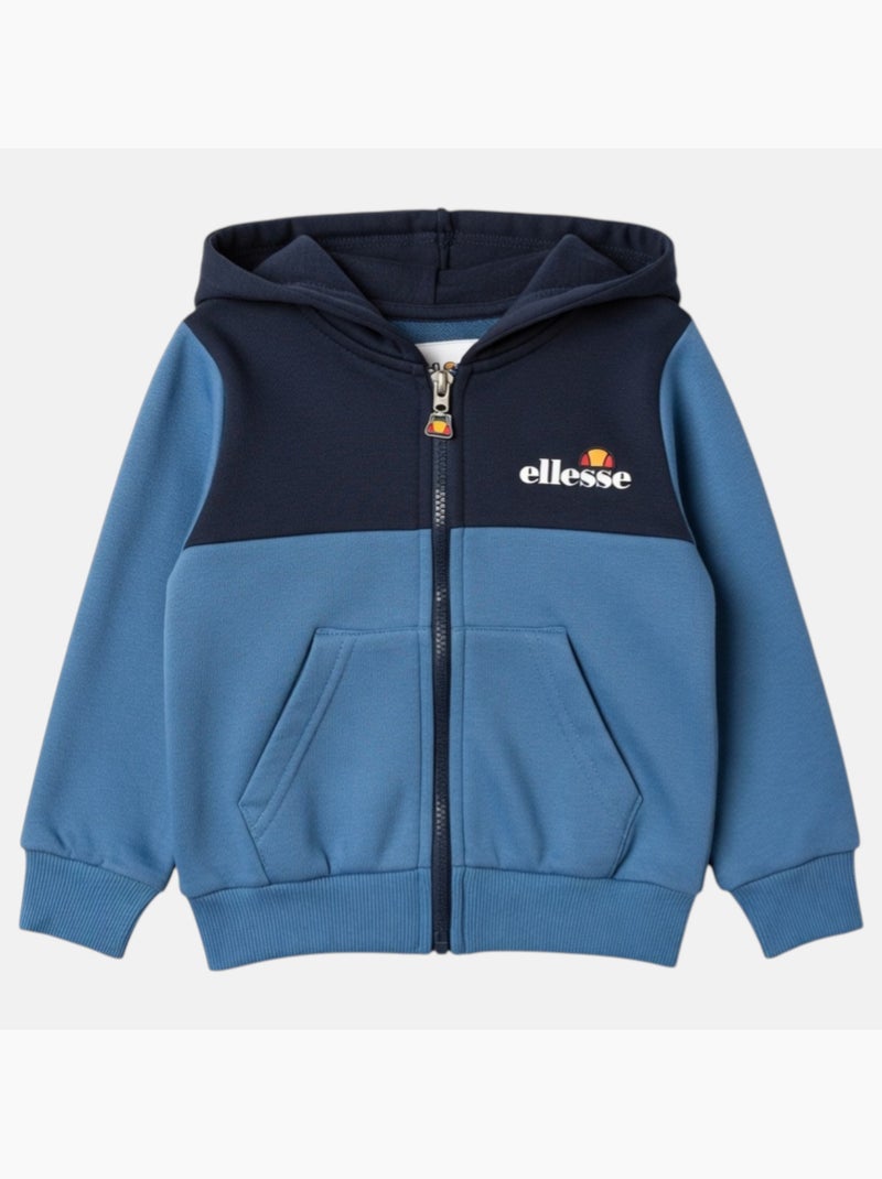 Ellesse - Ensemble t-shirt, veste à capuche et pantalon de jogging 3 pièces Garcon Bleu - Kiabi
