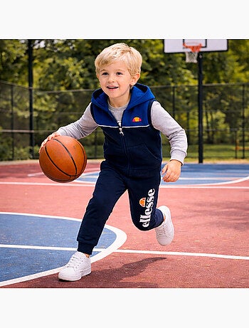 Ellesse - Ensemble t-shirts manches courtes et pantalon avec doudoune à imprimé