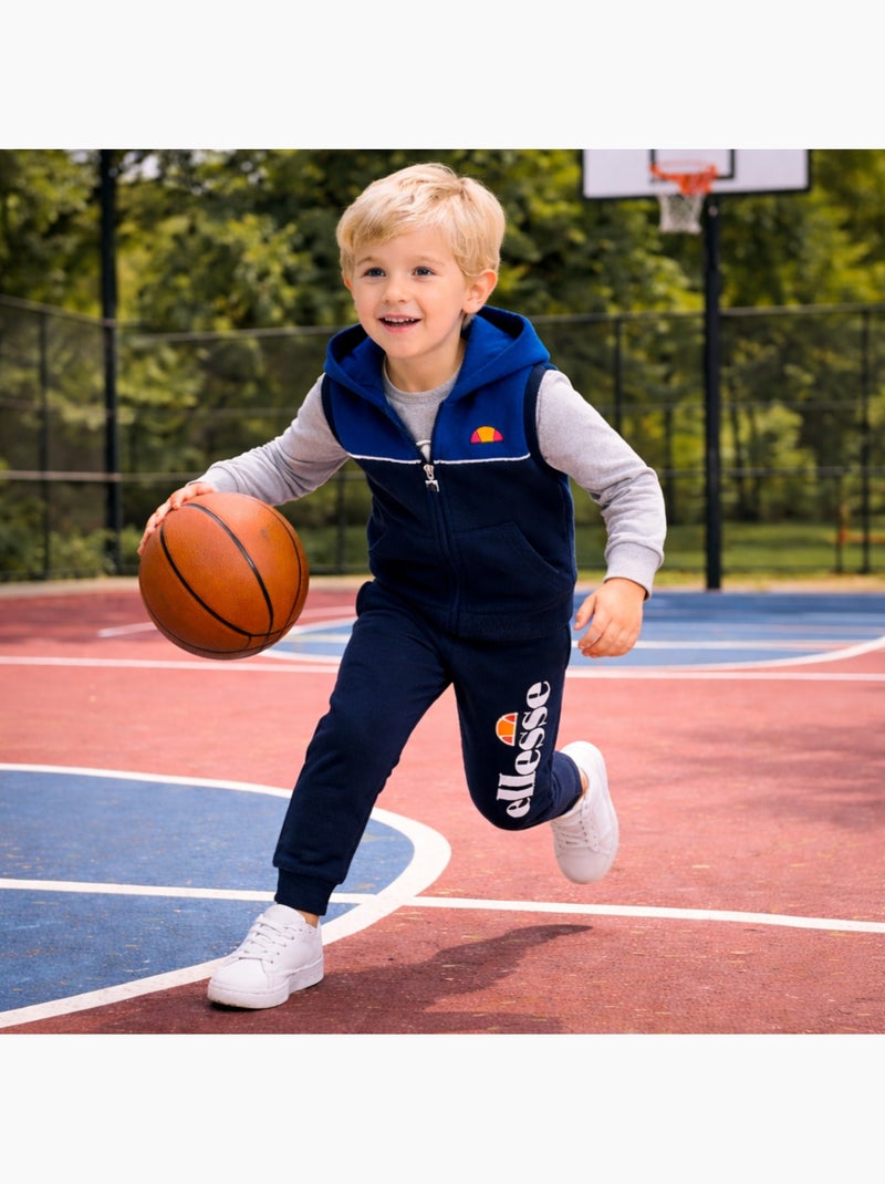 Ellesse - Ensemble t-shirts manches courtes et pantalon avec doudoune à imprimé Bleu marine - Kiabi