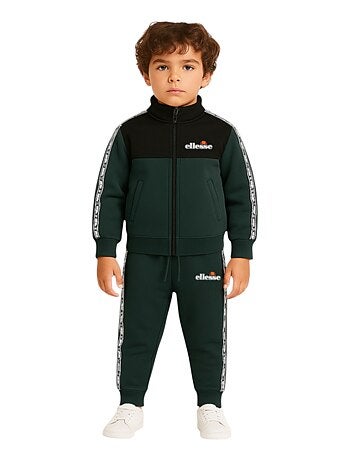 Ellesse - Ensemble Veste et pantalon de jogging Ellesse Garcon Vert fonce
