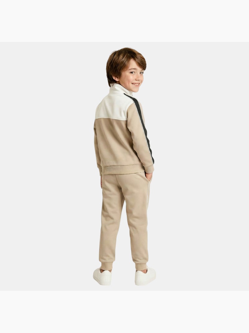 Ellesse - Ensemble veste et pantalon jogging garçon à imprimé Beige - Kiabi