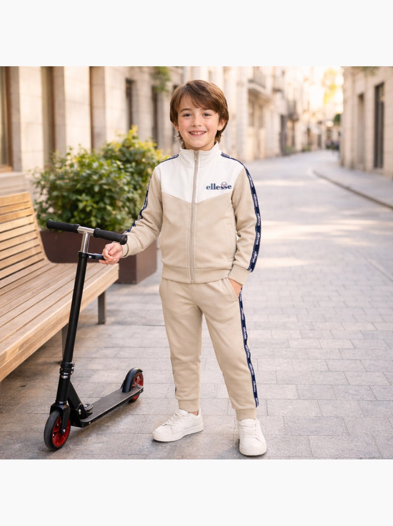 Ellesse - Ensemble veste et pantalon jogging gar?on ? imprim? Beige - Kiabi