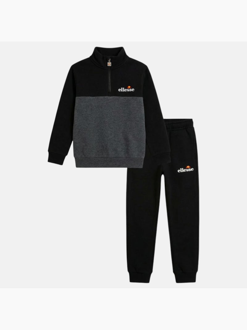Ellesse - Ensemble veste et pantalon jogging gar?on ? imprim? Noir - Kiabi