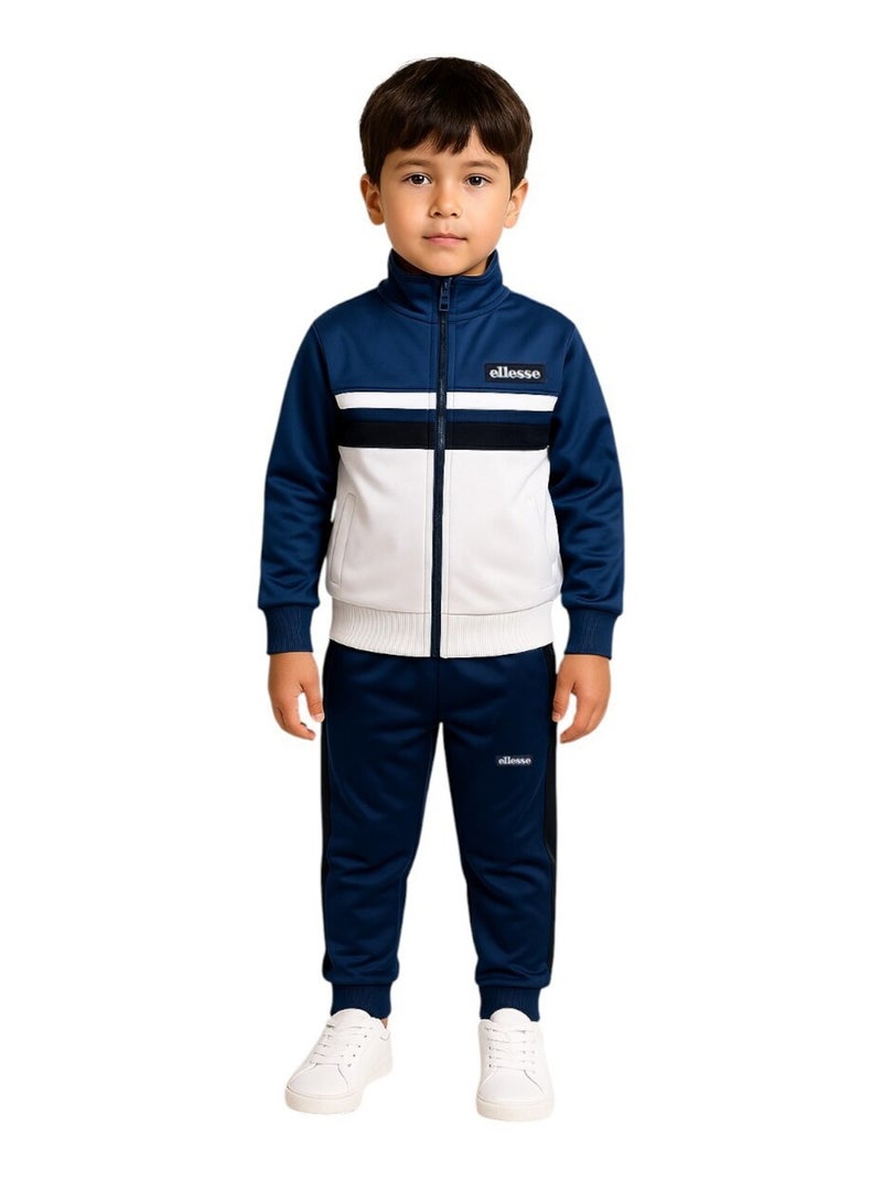 Ellesse - ​​Ensemble ​​Veste sweat pantalon Imprimé Ellesse Bleu marine - Kiabi