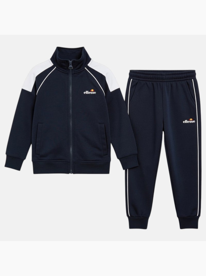 Ellesse - ensemble veste zippée col montant et jogging Bleu marine - Kiabi