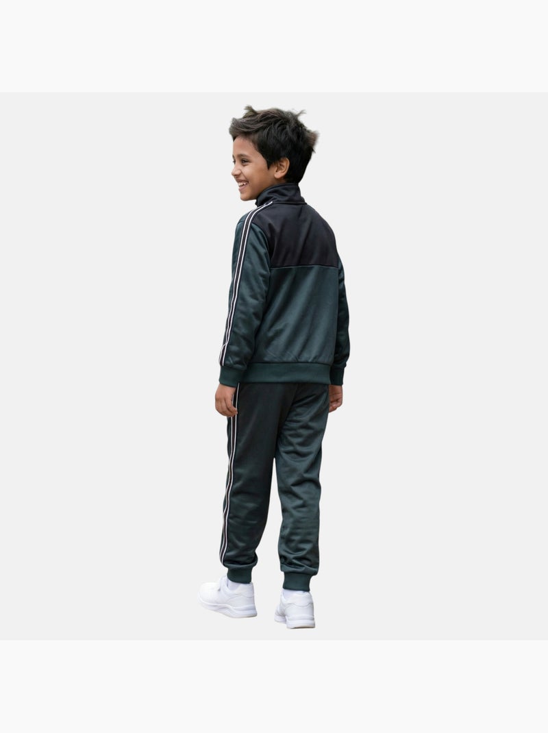 Ellesse - ensemble veste zippée col montant et jogging Vert - Kiabi