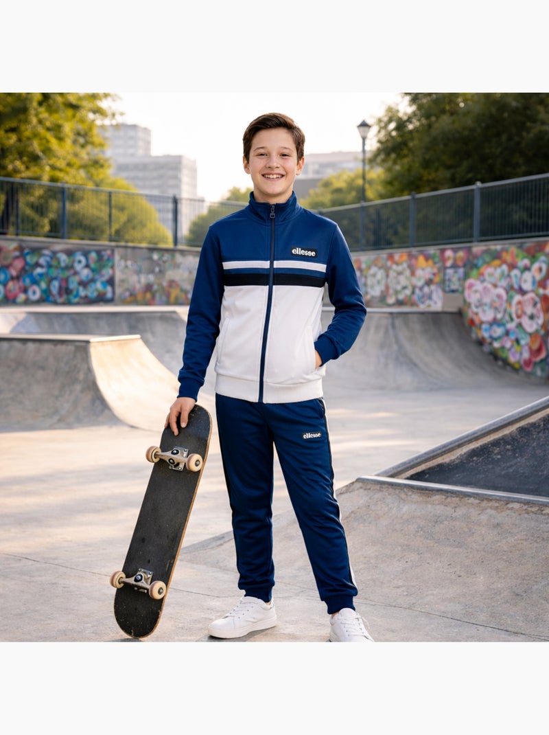 Ellesse - ensemble veste zippée col montant et pantalon de jogging Bleu marine - Kiabi