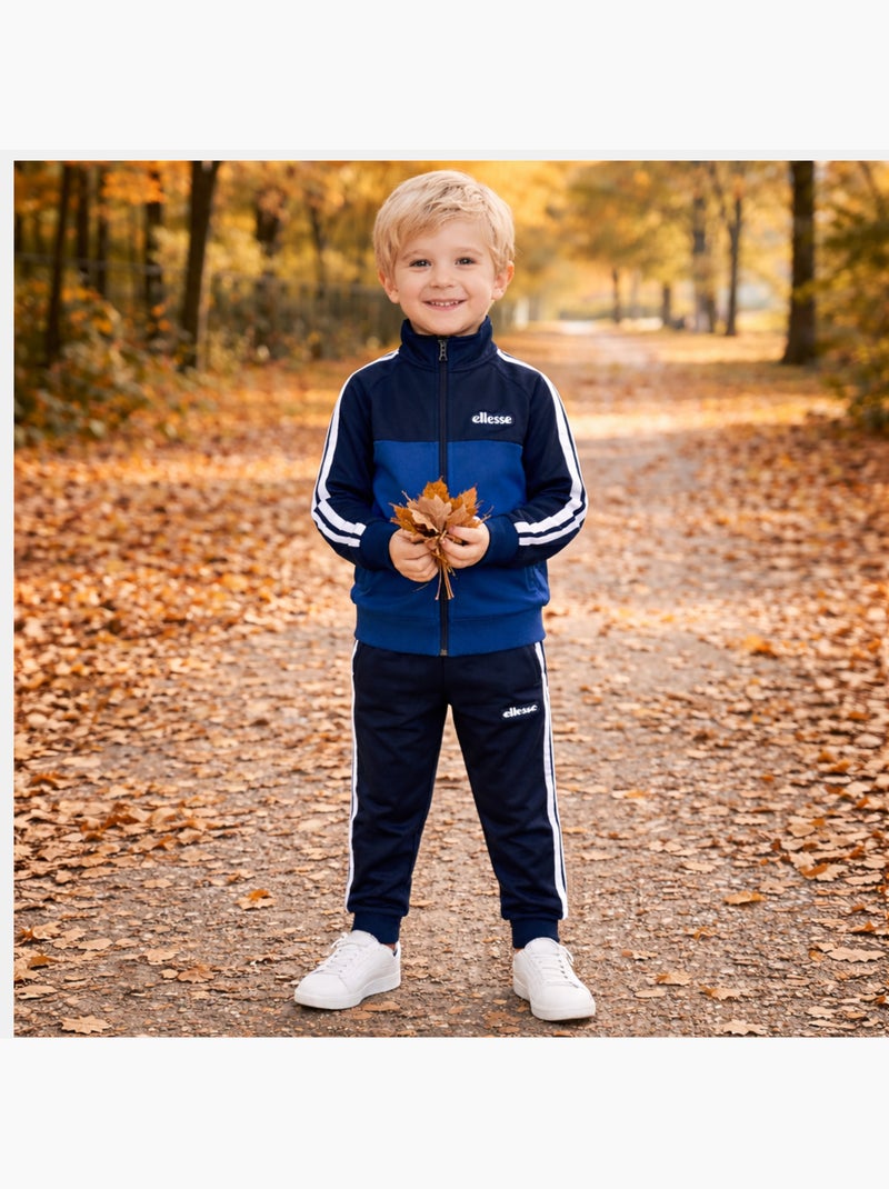 Ellesse - ensemble veste zippée col montant et pantalon de jogging Bleu marine - Kiabi