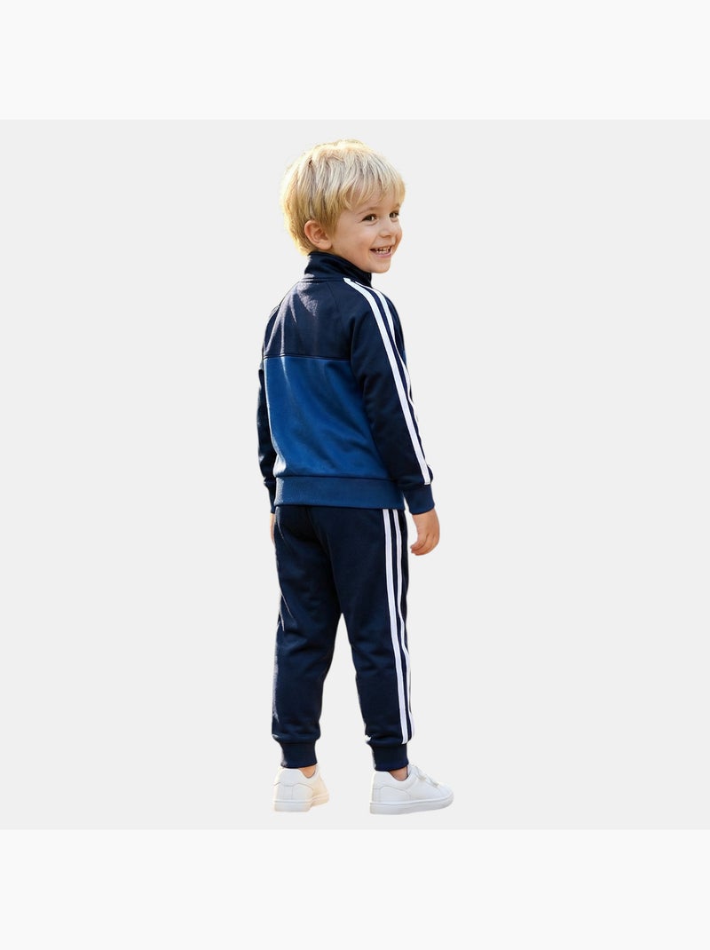 Ellesse - ensemble veste zippée col montant et pantalon de jogging Bleu marine - Kiabi