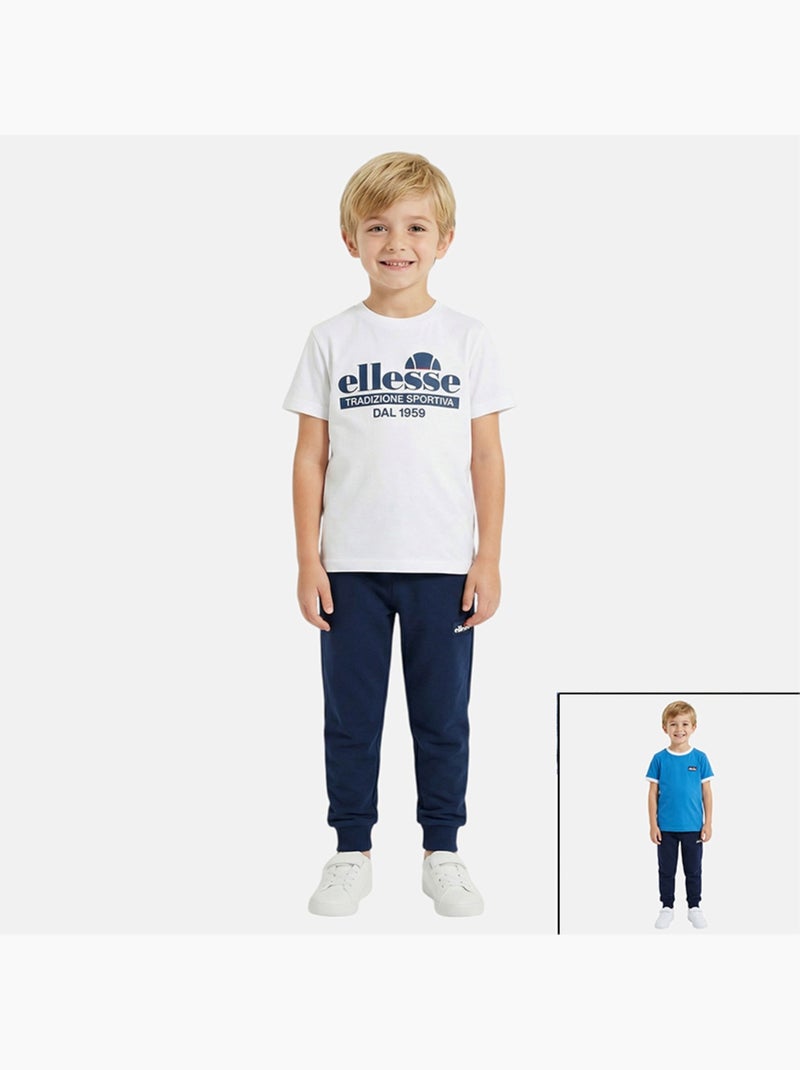 Ellesse - lot de 2 t-shirts manches courtes et jogging Blanc - Kiabi