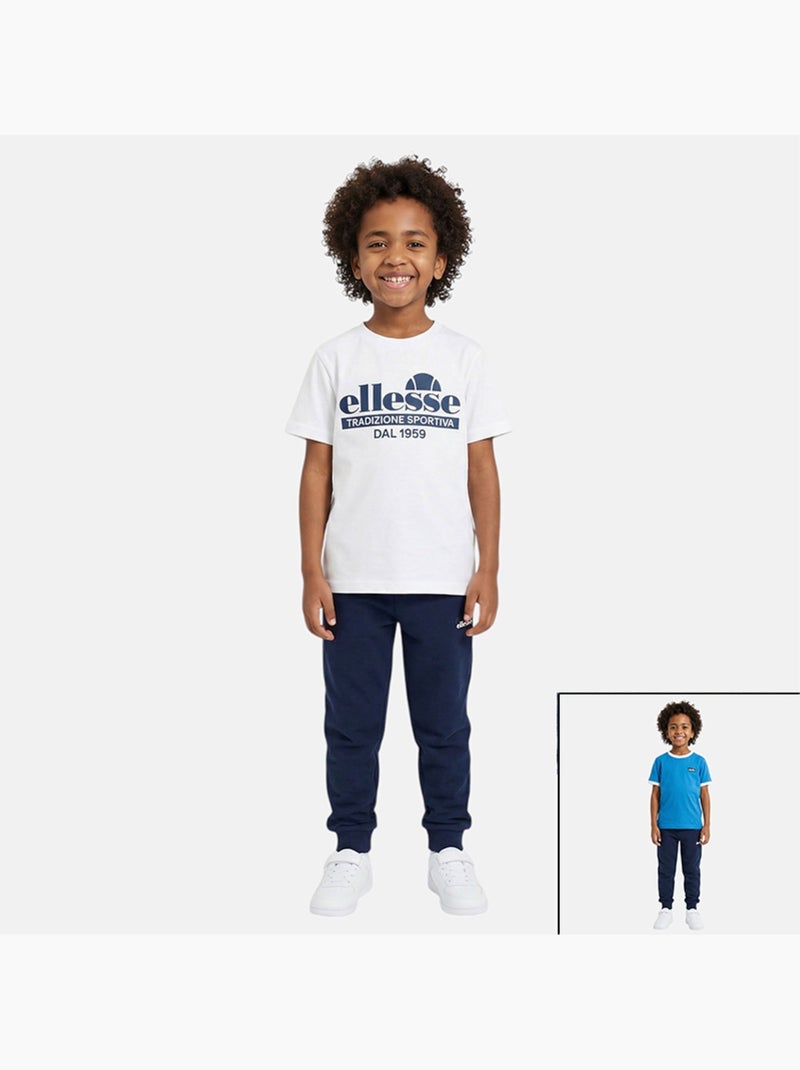 Ellesse - lot de 2 t-shirts manches courtes et jogging Blanc - Kiabi
