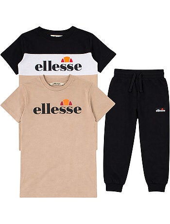 Ellesse - lot de 2 t-shirts manches courtes et pantalon de jogging
