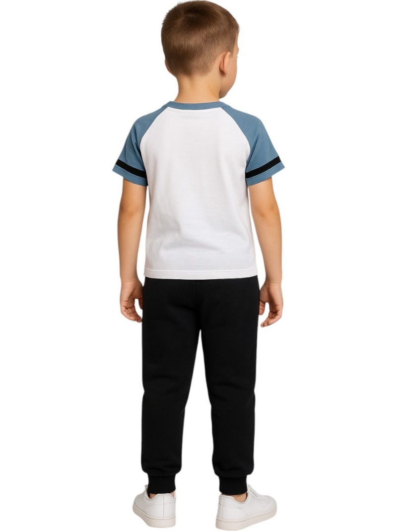 Ellesse - lot de 2 t-shirts manches courtes et pantalon de jogging Blanc - Kiabi
