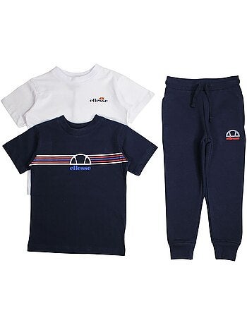 Ellesse - lot de 2 t-shirts manches courtes et pantalon de jogging