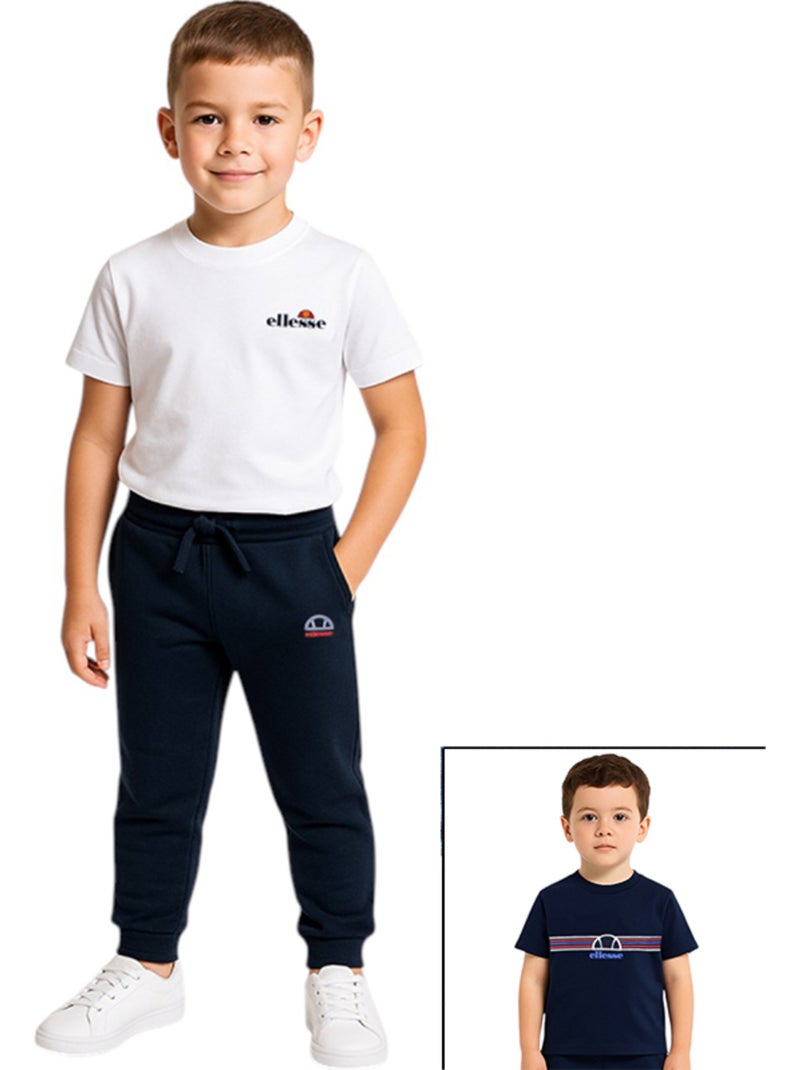 Ellesse - lot de 2 t-shirts manches courtes et pantalon de jogging Bleu marine - Kiabi