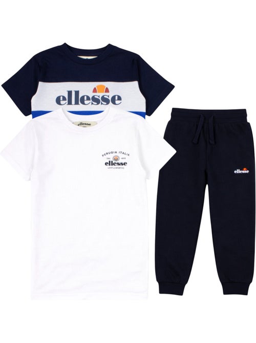 Ellesse - lot de 2 t-shirts manches courtes et pantalon de jogging - Kiabi Ellesse - lot de 2 t-shirts manches courtes et pantalon de jogging - Kiabi