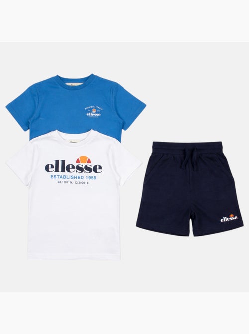 Ellesse - lot de 2 t-shirts manches courtes et short - Kiabi