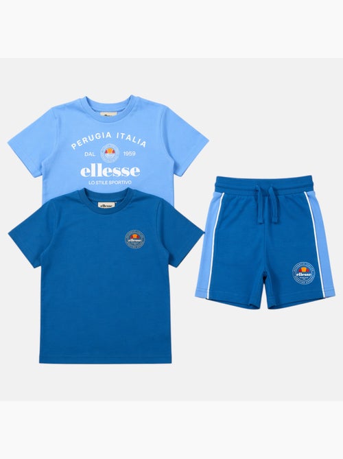 Ellesse - lot de 2 t-shirts manches courtes et short - Kiabi Ellesse - lot de 2 t-shirts manches courtes et short - Kiabi