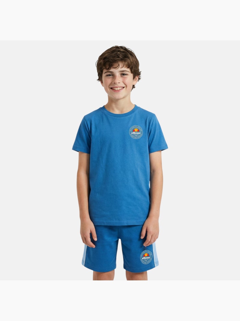Ellesse - lot de 2 t-shirts manches courtes et short Bleu - Kiabi
