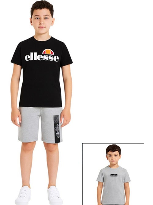 Ellesse - lot de 2 t-shirts manches courtes et short - Kiabi