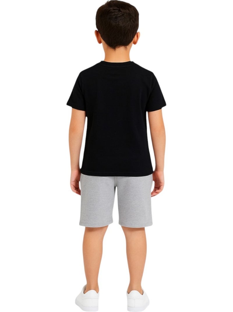 Ellesse - lot de 2 t-shirts manches courtes et short Noir - Kiabi