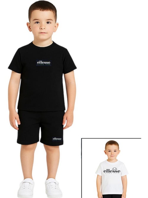 Ellesse - lot de 2 t-shirts manches courtes et short - Kiabi Ellesse - lot de 2 t-shirts manches courtes et short - Kiabi