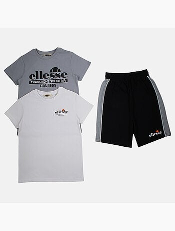 Ellesse - lot de 2 t-shirts manches courtes et short
