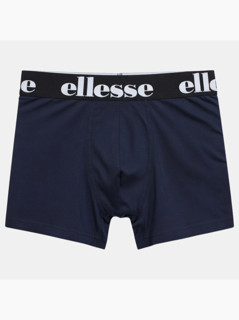 Ellesse - lot de 3 boxers, ceinture élastique Bleu marine - Kiabi