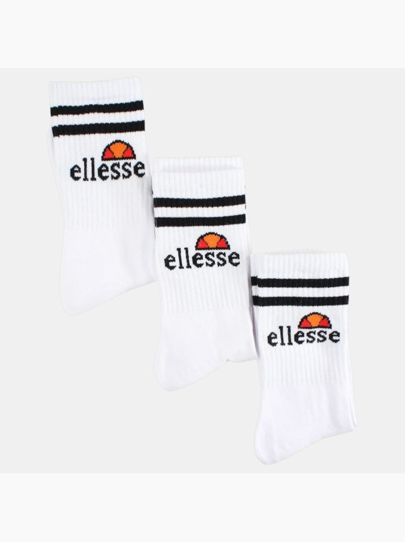 Ellesse - Lot de 3 paires de chaussettes Blanc - Kiabi