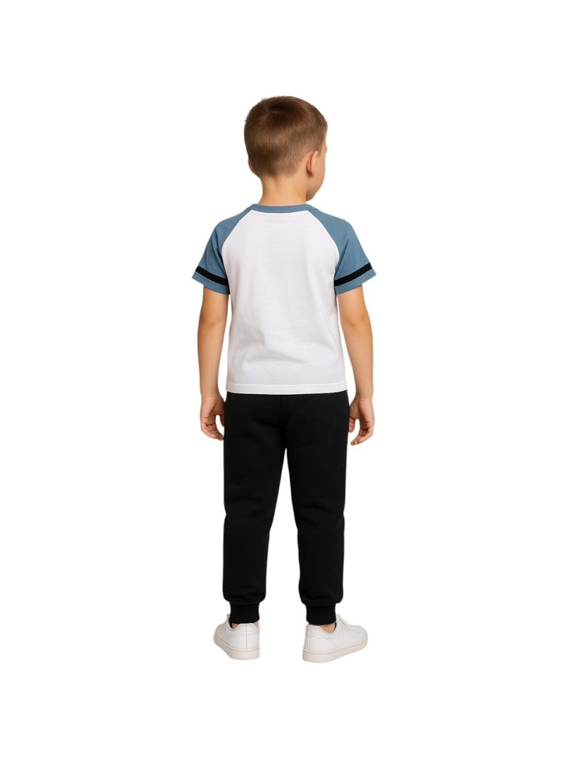 Ellesse - Pack 2 t-shirts et 1 pantalon jogging garçon à imprimé Blanc - Kiabi