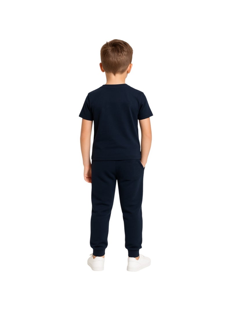 Ellesse - Pack 2 t-shirts et 1 pantalon jogging garçon à imprimé Bleu marine - Kiabi