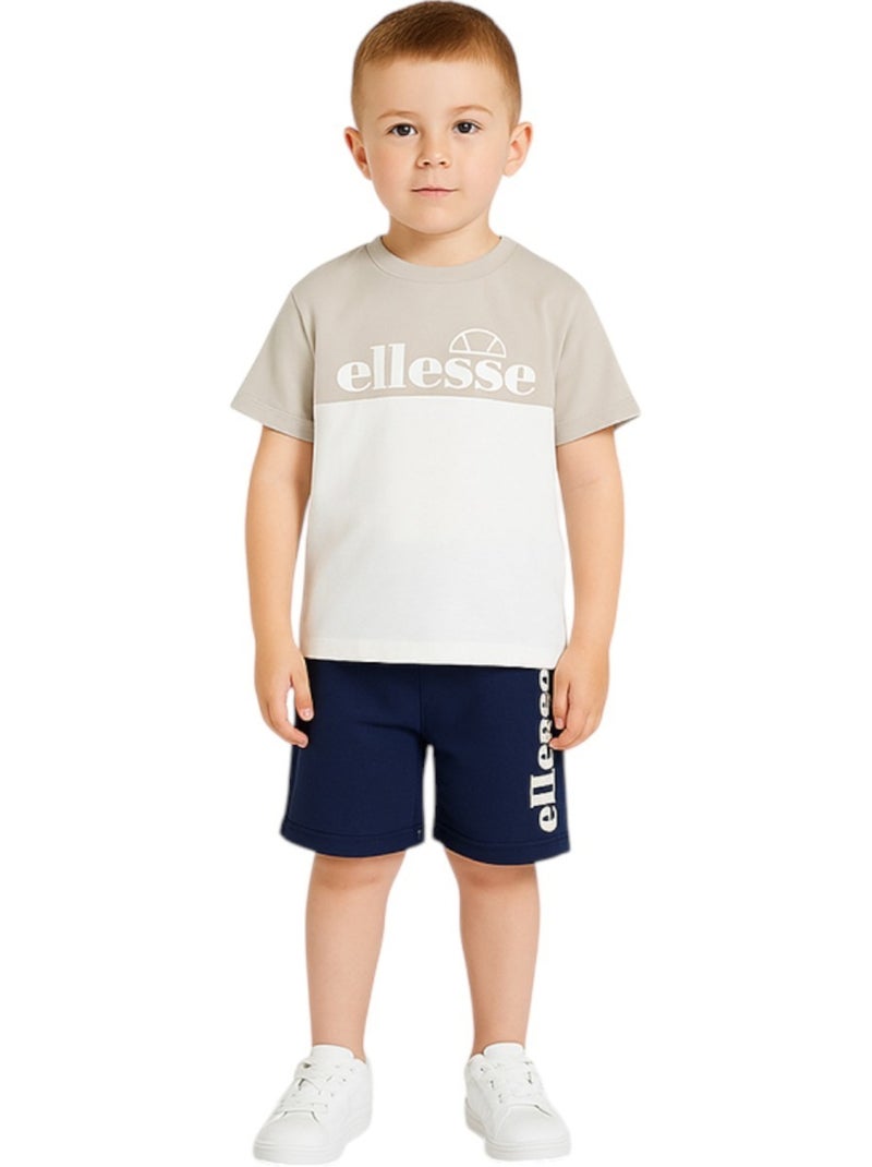 Ellesse - Pack 2 t-shirts et 1 short garçon à imprimé Blanc - Kiabi