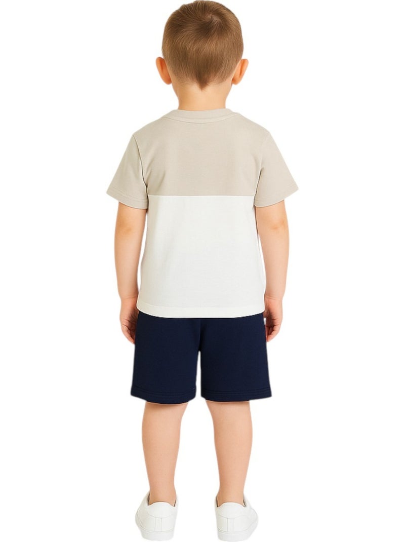 Ellesse - Pack 2 t-shirts et 1 short garçon à imprimé Blanc - Kiabi