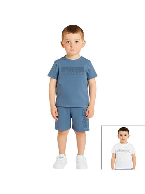 Ellesse - Pack 2 t-shirts et 1 short garçon à imprimé - Kiabi