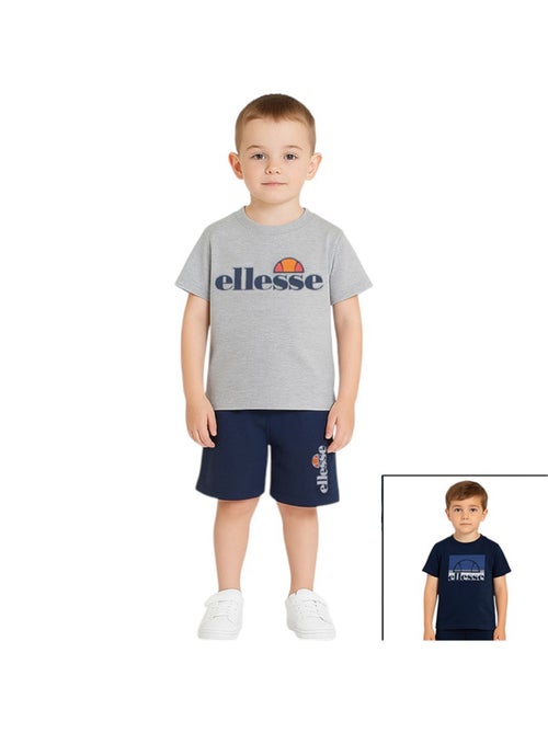 Ellesse - Pack 2 t-shirts et 1 short garçon à imprimé - Kiabi
